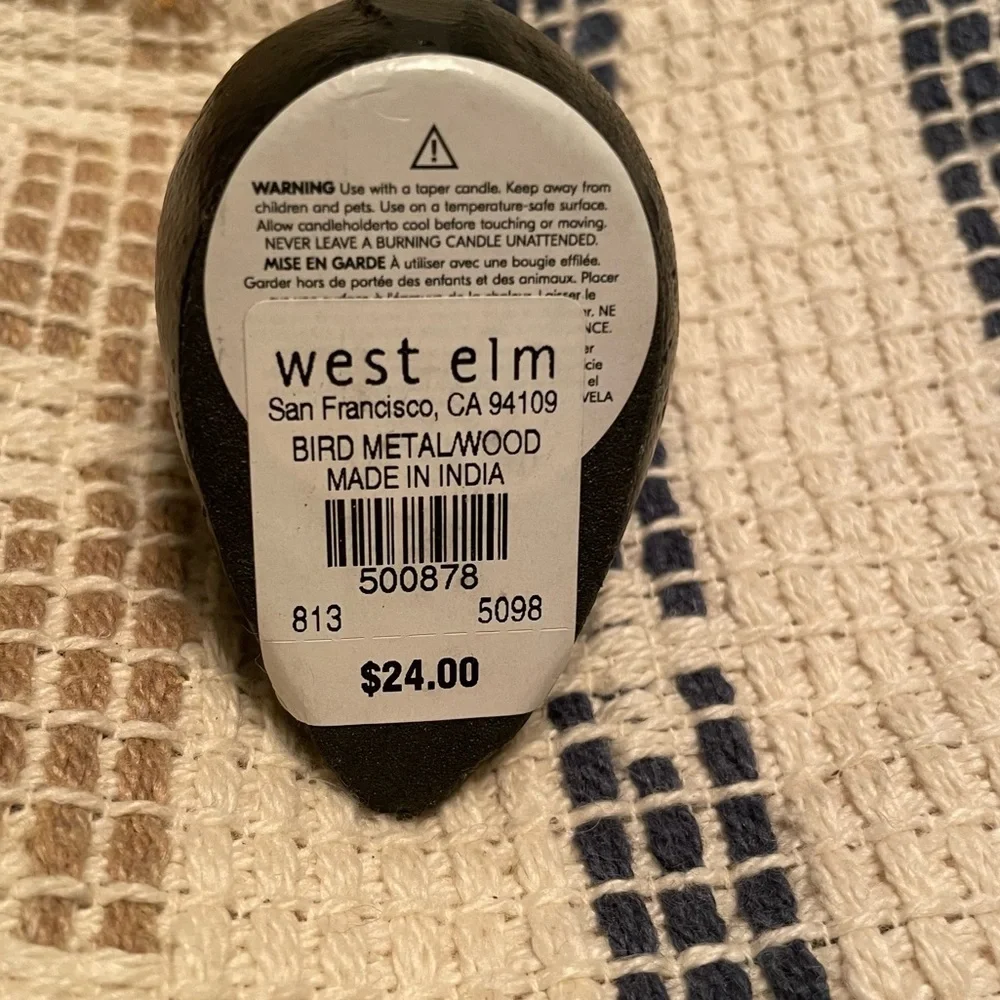 West Elm | Metal Candlestick Holder | 2.5” Tall